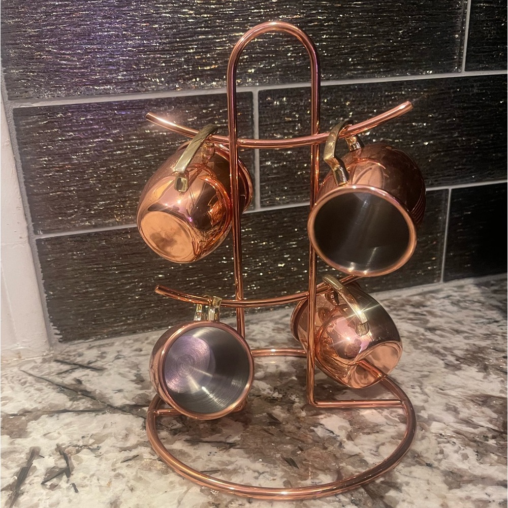 Rose gold Cappuccino Glasses